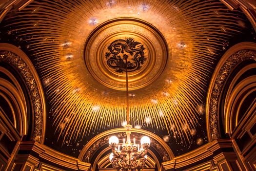 PARIS, france, DECEMBER 22 : An interior view of Opera de Paris, Palais Garnier, Paris Opera house shown on december 22, 2012 in Paris, france 