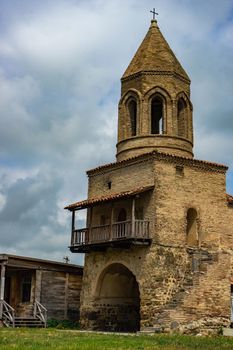 Famous travel landmark of Samtavisi cathedral in Shida kartli region of Georgia