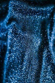 Luxe glowing texture, night club branding and New Years party concept - Blue holiday sparkling glitter abstract background, luxury shiny fabric material for glamour design and festive invitation