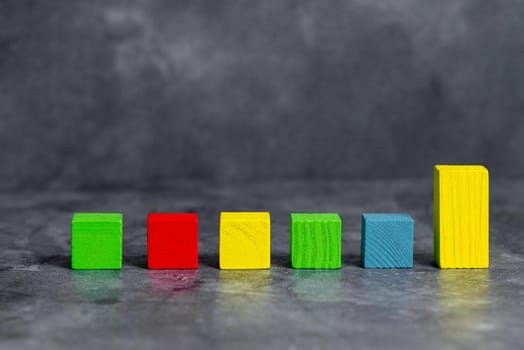 Stack of Sample Cube Rectangular Boxes On Surface Polished With Multi-Colour