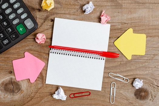 Display of Different Color Sticker Notes Arranged On Flat Lay Background