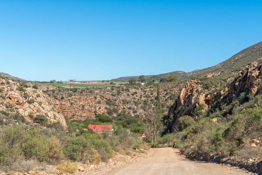 Prinsrivierpoort, a road pass on road P294 in the Western Cape Karoo