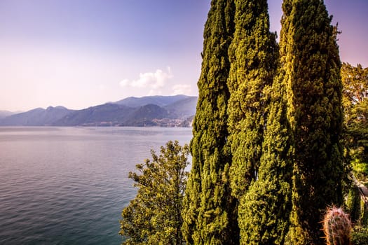 wiew of lake Como, near Bellagio, piedmonte, italy