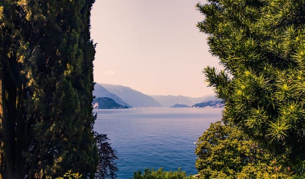 wiew of lake Como, near Bellagio, piedmonte, italy