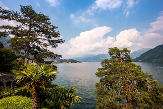 wiew of lake Como, near Bellagio, piedmonte, italy