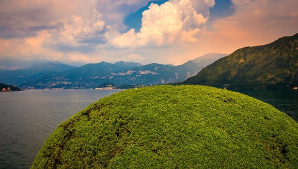 wiew of lake Como, near Bellagio, piedmonte, italy