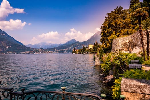 wiew of lake Como, near Bellagio, piedmonte, italy