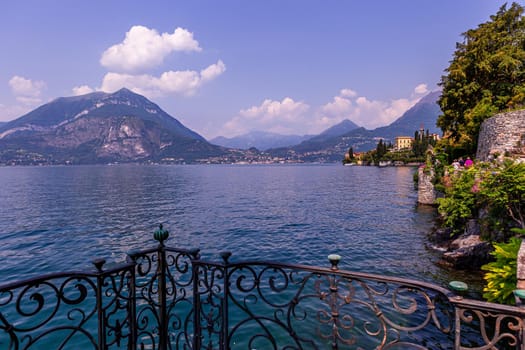 wiew of lake Como, near Bellagio, piedmonte, italy