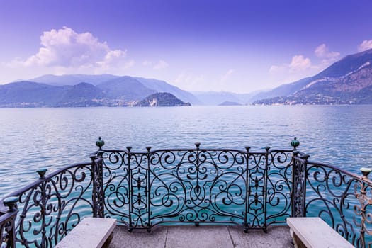 wiew of lake Como, near Bellagio, piedmonte, italy