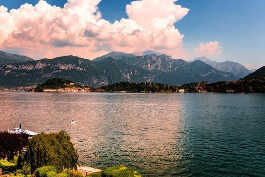 wiew of lake Como, near Bellagio, piedmonte, italy