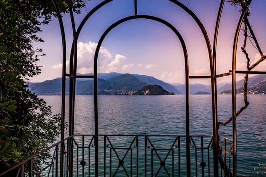 wiew of lake Como, near Bellagio, piedmonte, italy