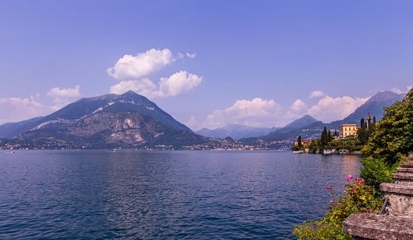 wiew of lake Como, near Bellagio, piedmonte, italy