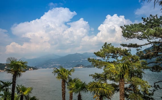 wiew of lake Como, near Bellagio, piedmonte, italy