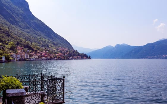 wiew of lake Como, near Bellagio, piedmonte, italy