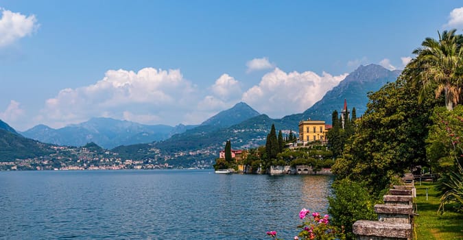 wiew of lake Como, near Bellagio, piedmonte, italy