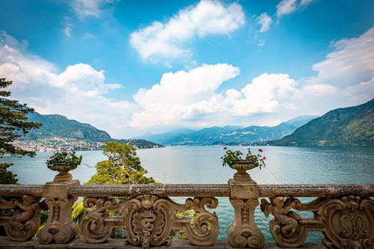 wiew of lake Como, near Bellagio, piedmonte, italy