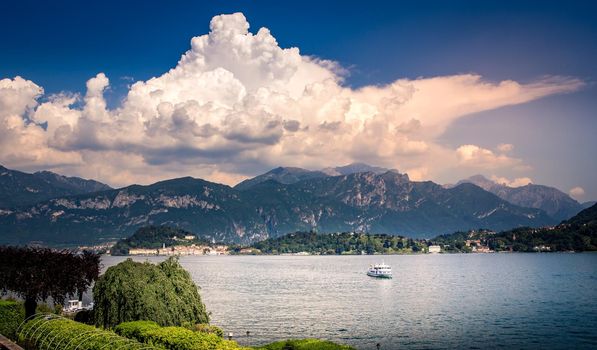 wiew of lake Como, near Bellagio, piedmonte, italy