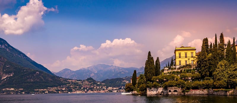 wiew of lake Como, near Bellagio, piedmonte, italy