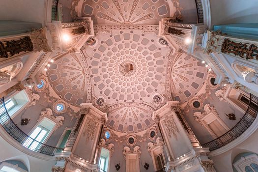 STRESA, ITALY, MAY 28, 2019 : interiors of palazzo Borromeo, isola bella, lake maggiore, may 28, 2019, in Stresa, italy