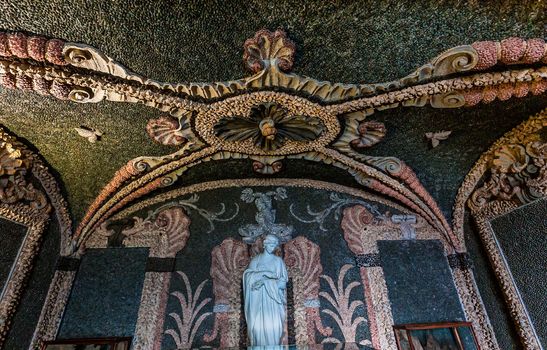 STRESA, ITALY, MAY 28, 2019 : interiors of palazzo Borromeo, isola bella, lake maggiore, may 28, 2019, in Stresa, italy