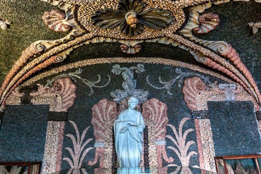 STRESA, ITALY, MAY 28, 2019 : interiors of palazzo Borromeo, isola bella, lake maggiore, may 28, 2019, in Stresa, italy