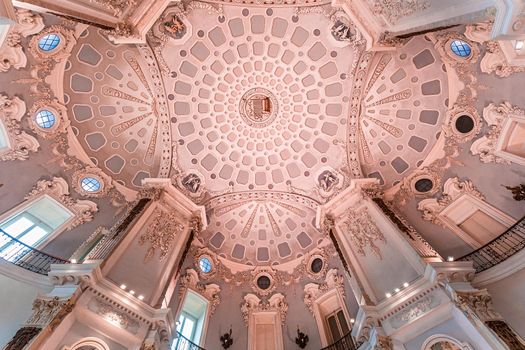 STRESA, ITALY, MAY 28, 2019 : interiors of palazzo Borromeo, isola bella, lake maggiore, may 28, 2019, in Stresa, italy