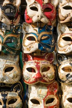 Small masks to the magical Carnival of Venice, Italy