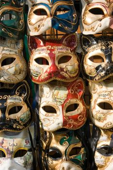 Small masks to the magical Carnival of Venice, Italy