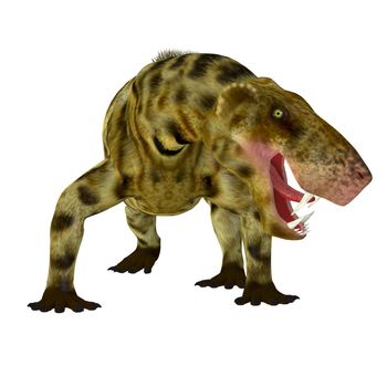 Inostrancevia was a cat-like predator that lived in Russia during the Permian Period.
