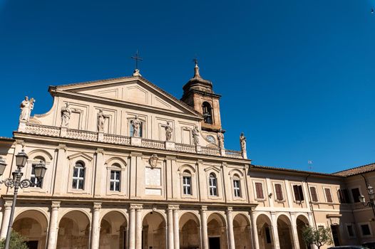 Terni facade of the Duomo church in the historic area