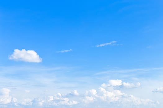 blue sky background texture with white clouds.