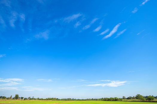 blue sky background texture with white clouds.