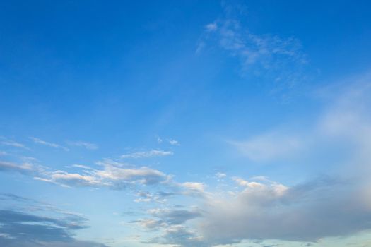 blue dramatic sunset sky texture background.