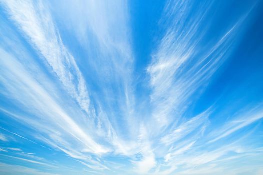 blue sky background texture with white clouds.