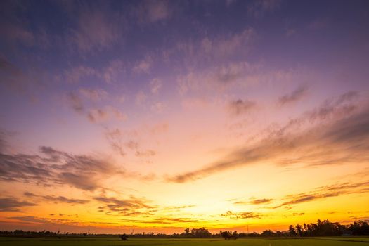 blue dramatic sunset sky texture background.