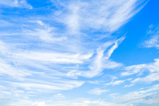 blue sky background texture with white clouds.