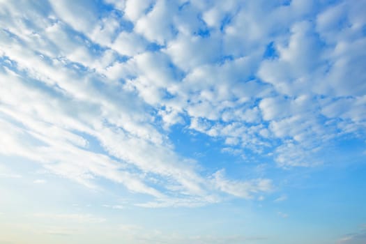 blue sky background texture with white clouds.