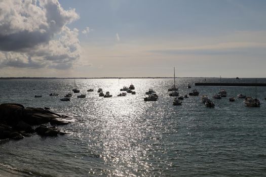 The port of Porsguen in Plouescat in Brittany, France