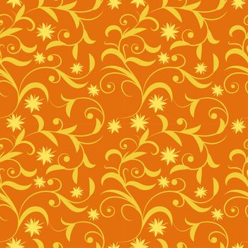 Floral pattern with abstract flowers. Ethnic endless background with ornamental decorative elements with traditional ethnic motives, tribal geometric figures. Print for wrapping, background.  Use for wallpaper, pattern fills, web page background