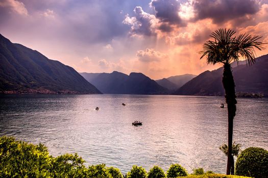 LENNO, ITALY, JUNE 04, 2019 : exteriors of villa del Balbianello, on lake Como, june 04, 2019, in Lenno, italy