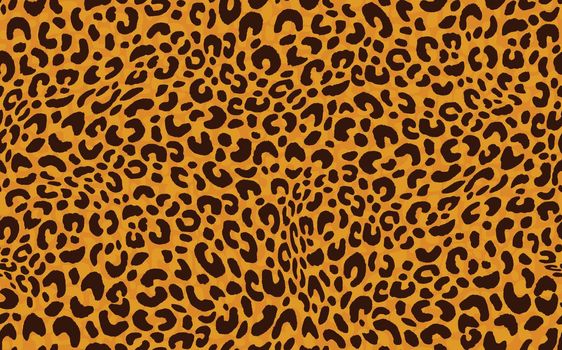 Abstract modern leopard seamless pattern. Animals trendy background. Orange and brown decorative vector stock illustration for print, card, postcard, fabric, textile. Modern ornament of stylized skin