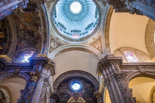 SEVILLE, ANDALUSIA, SPAIN, MAY, 21, 2017 : interiors  of  El Salvador church, may 21, 2017, in Seville, andalusia, spain