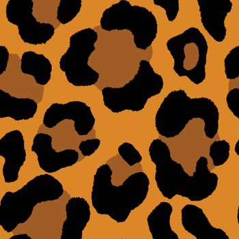Abstract modern leopard seamless pattern. Animals trendy background. Brown and beige decorative vector stock illustration for print, card, postcard, fabric, textile. Modern ornament of stylized skin.
