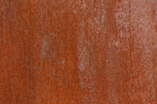 flat dry red rusted iron flat sheet surface close-up background and texture
