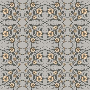 Vector damask seamless pattern background. Elegant luxury texture for wallpapers, backgrounds and page fill.