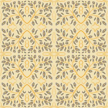 Classic seamless pattern. Traditional orient ornament. Classic vintage golden background