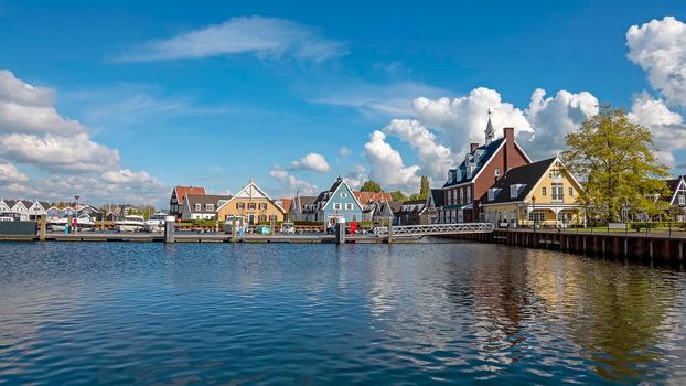 View on the village Huizen in the Netherlands