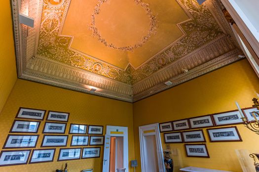 TREMEZZO, ITALY, JUNE 03, 2019 : interiors of villa Carlotta, on lake Como, june 03, 2019, in Tremezzo, italy