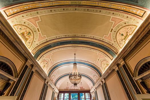 TREMEZZO, ITALY, JUNE 03, 2019 : interiors of villa Carlotta, on lake Como, june 03, 2019, in Tremezzo, italy