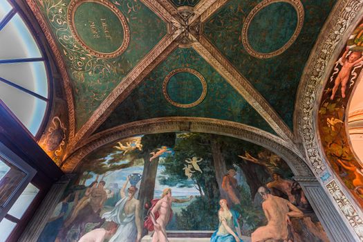 TREMEZZO, ITALY, JUNE 03, 2019 : interiors of villa Carlotta, on lake Como, june 03, 2019, in Tremezzo, italy